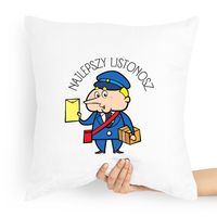 Poduszka Prezent Dla Listonosza Najlepszy Z Nadrukiem Ze Zdjęciem