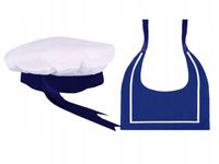 ZESTAW MARYNARZ KOŁNIERZYK CZAPKA KAPITANA 2el