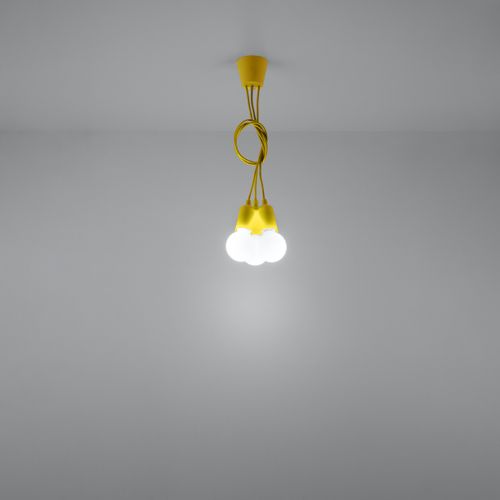 Lampa wisząca DIEGO 3 żółta na Arena.pl