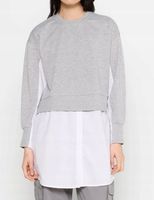 PIECES Długi sweter-koszula w kolorze melanżowym XS