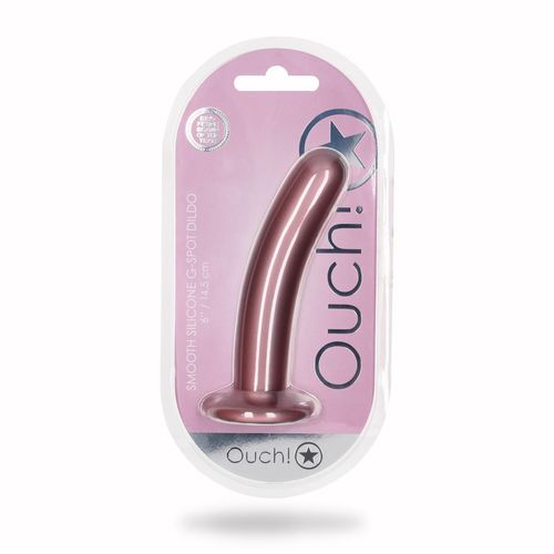 smooth silicone g-spot dildo - 6'' / 14,5 cm na Arena.pl
