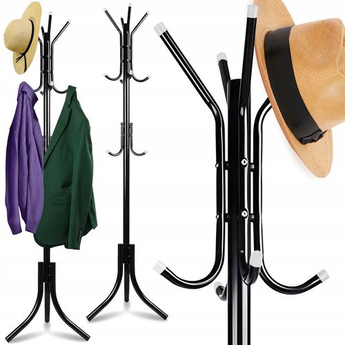 WIESZAK PODŁOGOWY STOJĄCY STOJAK LOFT NA UBRANIA KURTKI 12 RAMION 3 na Arena.pl