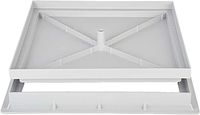 Pokrywa studzienki polipropylenowa kwadratowa  Zeker 40x40 cm z ramą