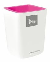 PRZYBORNIK POJEMNIK NA DŁUGOPISY BV405-R RÓŻOWY TETIS