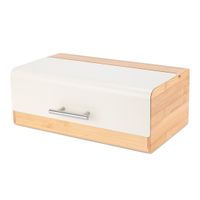 CHLEBAK BAMBUSOWY POJEMNIK NA PIECZYWO E-6075 KREMOWY