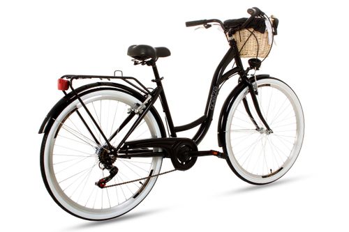 Damski Rower miejski Goetze 28 Mood 7b + kosz / Czarny na Arena.pl