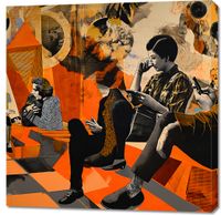 Obraz 90x90cm Przestrzeń Do Dialogu