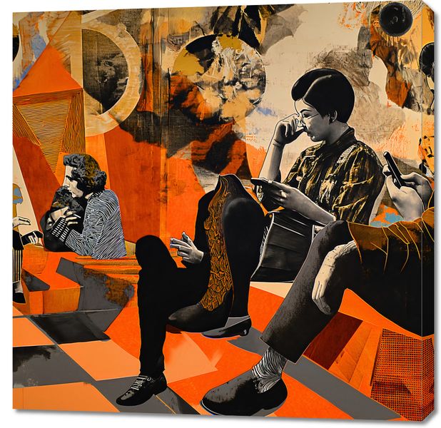 Obraz 90x90cm Przestrzeń Do Dialogu zdjęcie 1