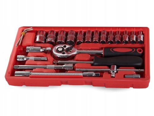 ZESTAW KLUCZY NARZĘDZI NASADOWYCH KLUCZE NASADOWE 46 Elementów TORX na Arena.pl