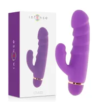 intense crass 20 trybow wibracji silikonowy model liliowy 17,5 cm