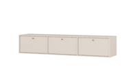 Nowoczesna Komoda RTV Duża Wisząca 3 Klapy TORO Beż 180 cm LP 3 kolory