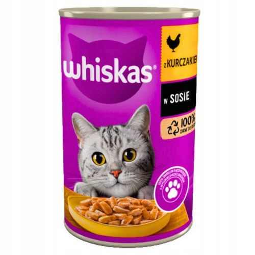 Whiskas Mix Smaków Mokra Karma Dla Kota Adult 24x400g Puszki 9,6kg na Arena.pl