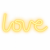 NEON LED NA ŚCIANĘ LAMPA USB NOCNA LOVE CIEPŁY DEKORACJA DO POKOJU OZDOBA