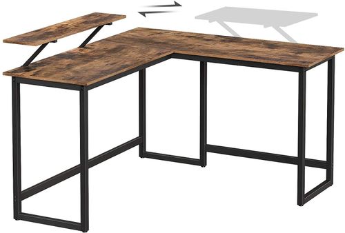 Duże biurko 130x140 rustykalny brąz loft komputerowe GAB na Arena.pl