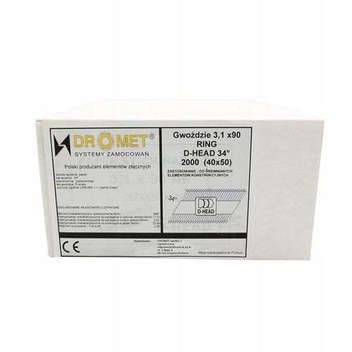 Gwoździe do gwoździarki 3,1x90 pierścieniowe 2tys. na Arena.pl