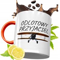 Kubek Pomarańczowy Dla Przyjaciela Przyjaciółki Z Nadrukiem Ze Zdjęciem