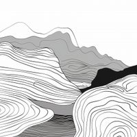 Plakat 90x90cm Geometryczne Wzniesienia