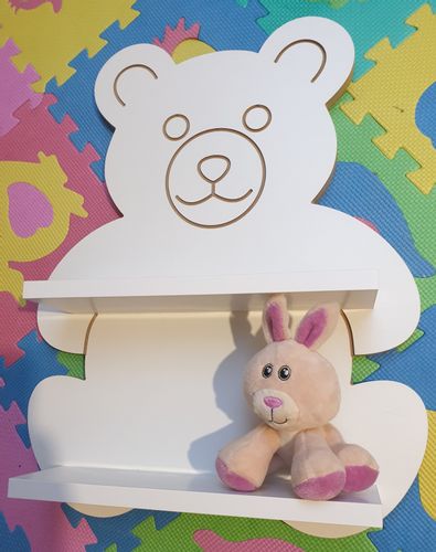 Półka Miś Dwupoziomowa Misiu biały na Arena.pl