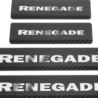 Listwa progowa JEEP RENEGADE Stal nierdzewna 304 carbon 4szt