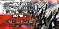 MAGNES na auto na ŚWIĘTO WOJSKA POLSKIEGO 30x60 DZIĘKUJEMY ZA WASZĄ SŁUŻBĘ