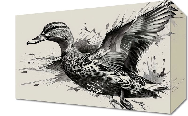 Obraz 30x20cm Gracja Kaczki w Locie zdjęcie 1
