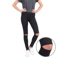 Sportowe Legginsy Fitness Trening Czarne S LEG19S