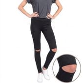 Sportowe Legginsy Fitness Trening Czarne S LEG19S