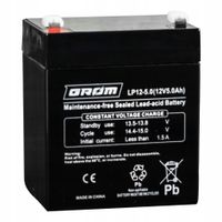 Akumulator AGM GROM 12V 5Ah LP12-5.0 Bezobsługowy do zabawek, alarmów, UPS