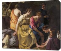 Obraz 70x60cm Diana and her Nymphs, Vermeer Vintage