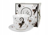 Filiżanka Jumbo 470ml Porcelanowa Kot Koty do Kawy Herbaty Charming Cats