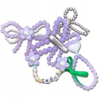Crocs Przypinki Ozdoby Piny Charms Jibbitz Purple Meta 5 Pack