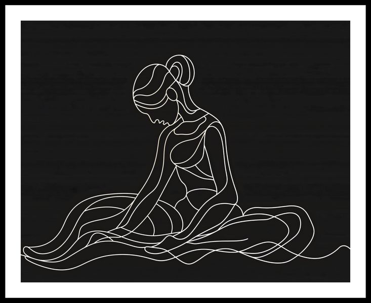 Plakat 76x60,5cm Pozycja Siedząca zdjęcie 3