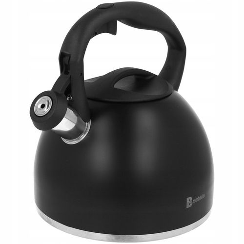 CZAJNIK TRADYCYJNY NA GAZ INDUKCJĘ Z GWIZDKIEM CZARNY MAT POJEMNY na Arena.pl