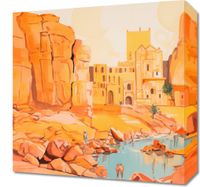 Obraz 40x40cm Ruiny pod Słońcem