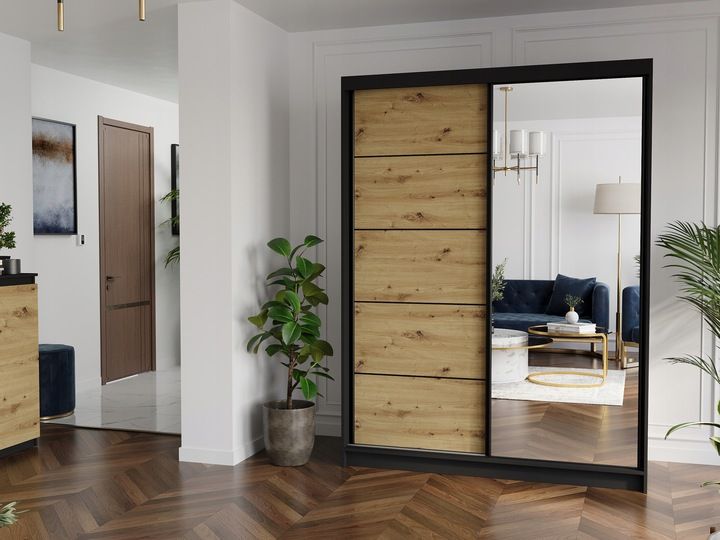 Szafa przesuwna Rivano I 150 cm z lustrem zdjęcie 15