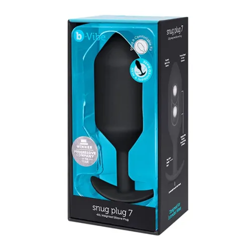 Plug analny - B-Vibe Snug Plug 7 Black na Arena.pl