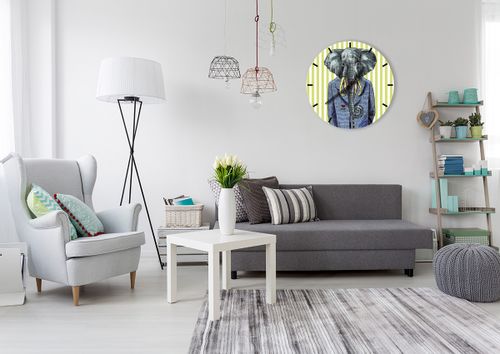 Zegar Ścienny - Słoń Elegant  - 60X60 Cm - C3Ar60X60-3209 na Arena.pl