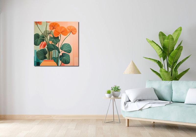 Obraz 70x70cm Kwiatowa Harmonia zdjęcie 2