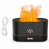 NAWILŻACZ POWIETRZA DYFUZOR LAMPKA NOCNA EFEKT PŁOMIENIA KOMINEK LED