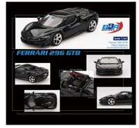 BBR FERRARI 296 GTB 2024 Nero Daytona 1:64