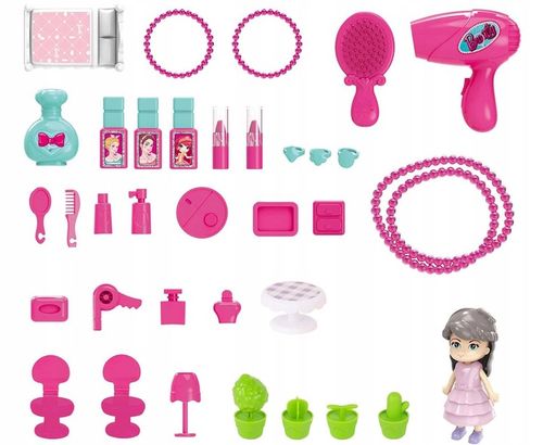 Lalka w Domku salon piękności dla dzieci toaletka 3w1 dla 3 4 5 6 7 latki na Arena.pl