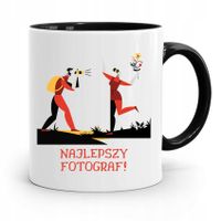 Kubek Czarny Dla Fotografa Najlepszy Fotograf Z Nadrukiem Ze Zdjęciem