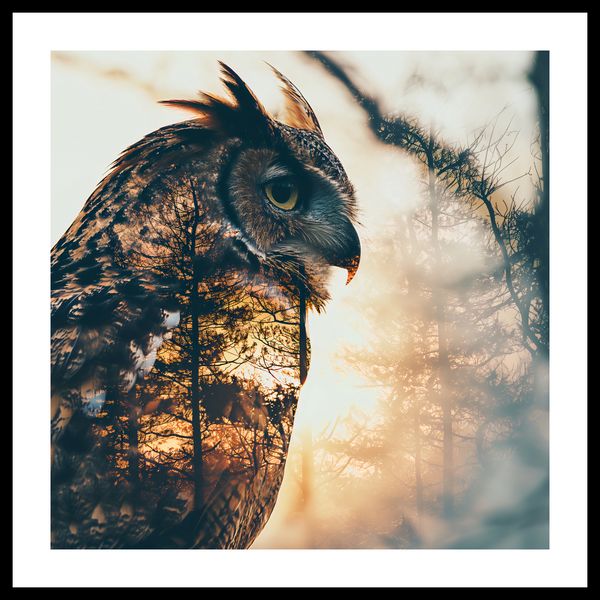 Plakat 60x60cm Sowi Duch zdjęcie 3