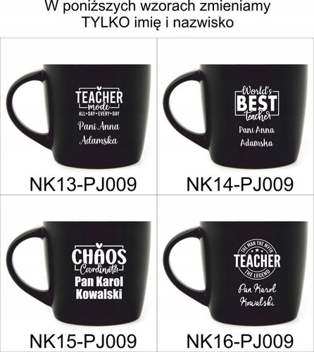 KUBEK CERAMICZNY Z GRAWEREM DO KAWY HERBATY 350 ML z imieniem prezent na Arena.pl