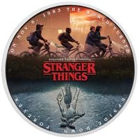 Stranger Things - The Upside Down kolorowany 1 uncja Srebra 2026 Proof