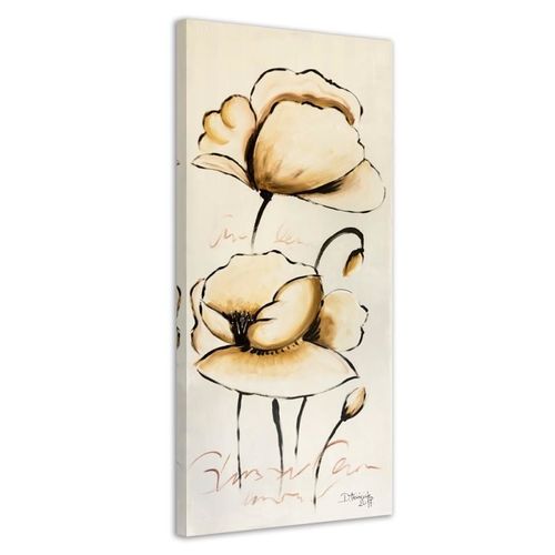 Obraz na płótnie - Canvas, Dwa kwiaty 40x100 na Arena.pl