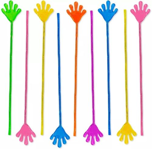 ŁAPKI ŻELOWE KLEJĄCE PACŁAPKA GUMOLEPKI LEPKI 12x ŁAPKA LEPKA ZABAWKA GRA na Arena.pl