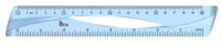 linijka 20cm niebieska a'30 5487