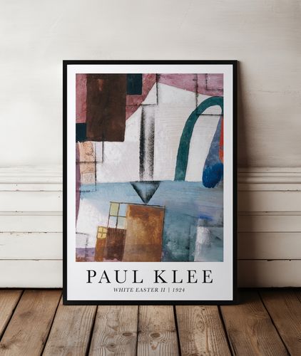 Plakat Paul Klee abstrakcja 50x70 cm w czarnej ramie na Arena.pl
