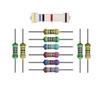 10x rezystor 47K tolerancja 1% moc 1/4W 47K